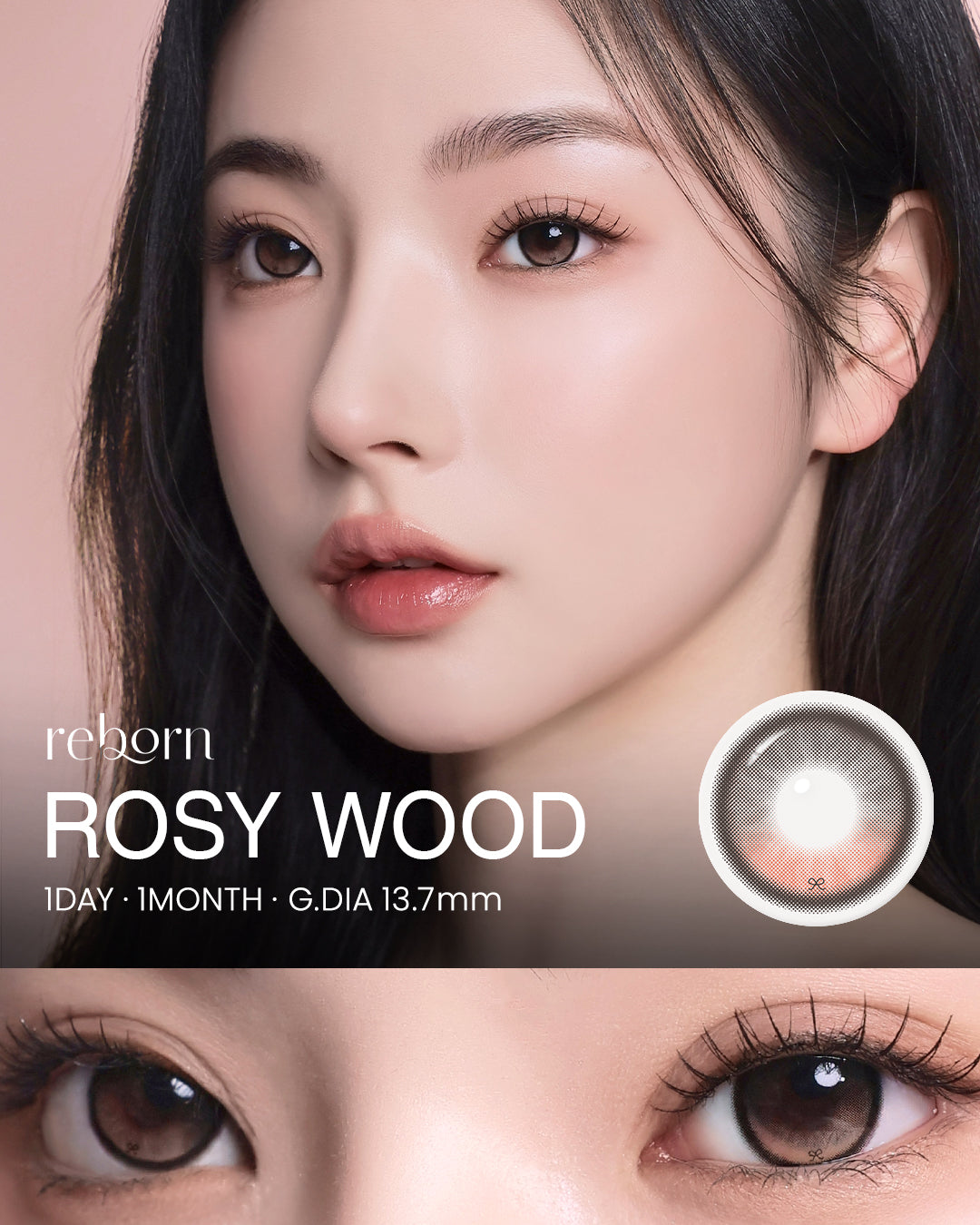 REBORN Rosywood 1Day | Korean Daily Colored Contacts