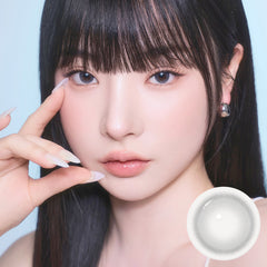 Gray Oriana Ariel 1Day contact lenses by I-SHA shown in a close-up image.