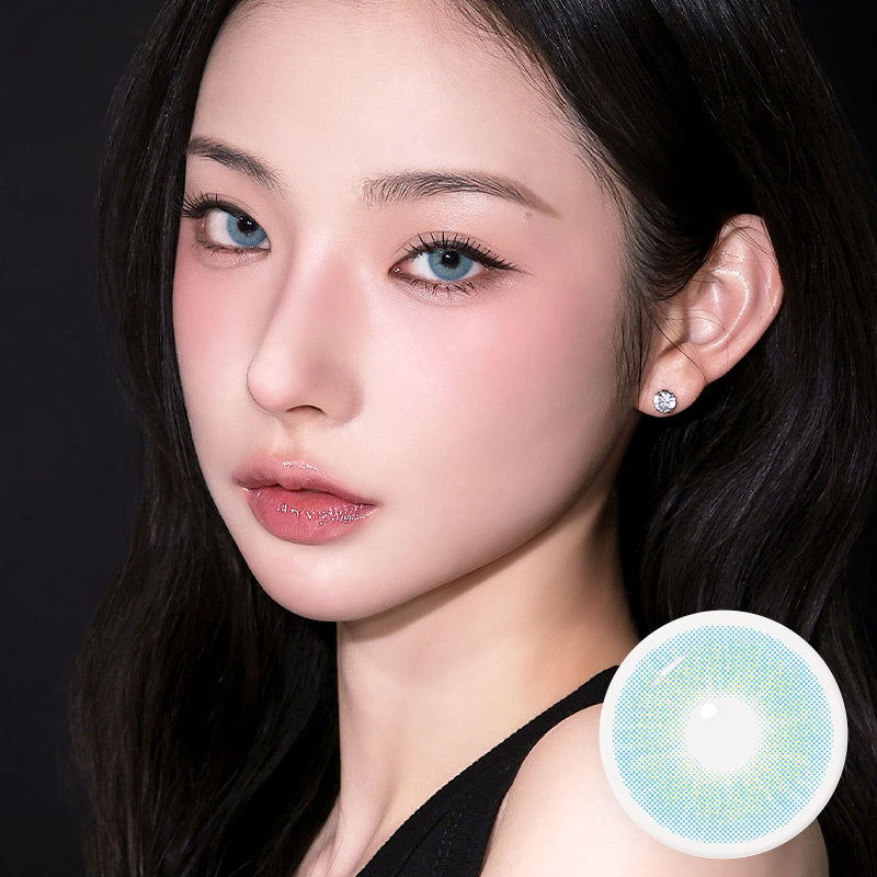 Neon Pop Aqua Blue 1Month - Korean Monthly Colored Contact Lenses
