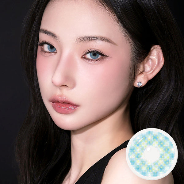 Neon Pop Aqua Blue 1Month - Korean Monthly Colored Contact Lenses