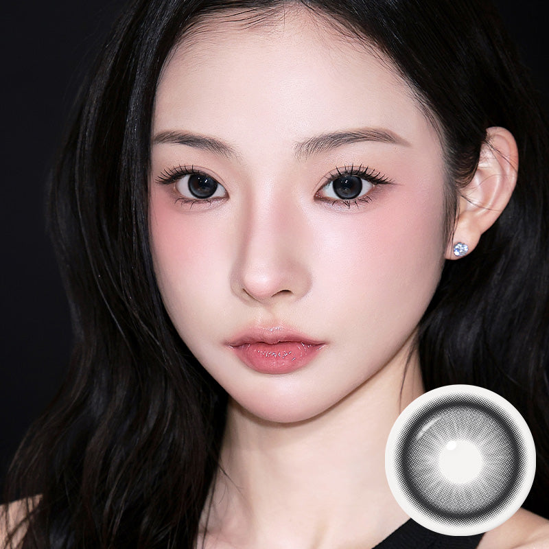 LN25 Carbon Black 1Month - Korean Monthly Colored Contact Lenses