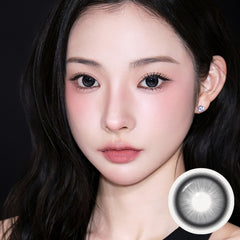 LN25 Carbon Black 1Month - Korean Monthly Colored Contact Lenses
