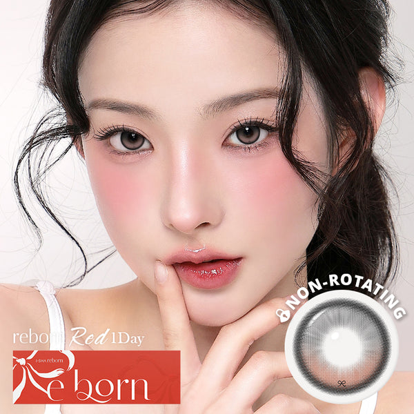 REBORN RED Rosy Cream 1Day - Korean Daily Colored Contact Lenses