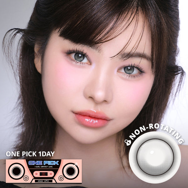 One Pick Balance Gray Whisper 1Day - Korean Daily Colored Contact Lenses