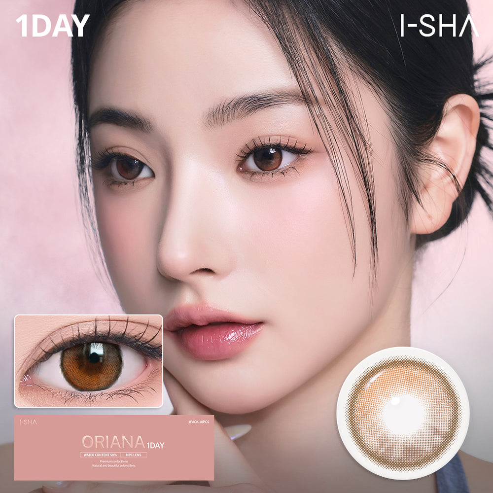 ORIANA Shade Brown 1Day - Korean Daily Colored Contact Lenses