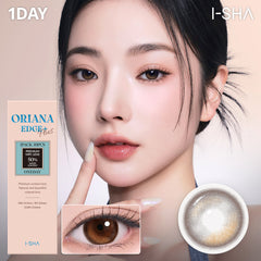 ORIANA EDGE PLUS Brown 1Day - Korean Daily Colored Contact Lenses