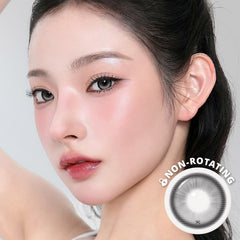 REBORN RED Milky Gray 1Month - Korean Monthly Colored Contact Lenses