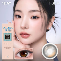 ORIANA EDGE PLUS Gray 1Day - Korean Daily Colored Contact Lenses