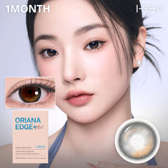 ORIANA EDGE PLUS Gray 1Month - Korean Monthly Colored Contact Lenses