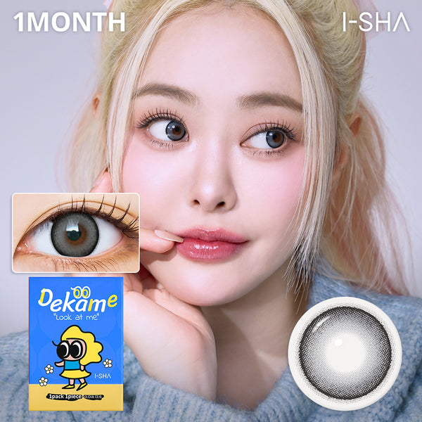 Dekame Look at me Gray 1Month - Korean Monthly Colored Contact Lenses
