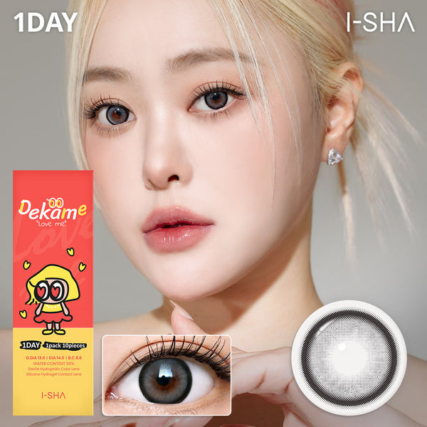 Dekame Love me Gray 1Day - Korean Daily Colored Contact Lenses