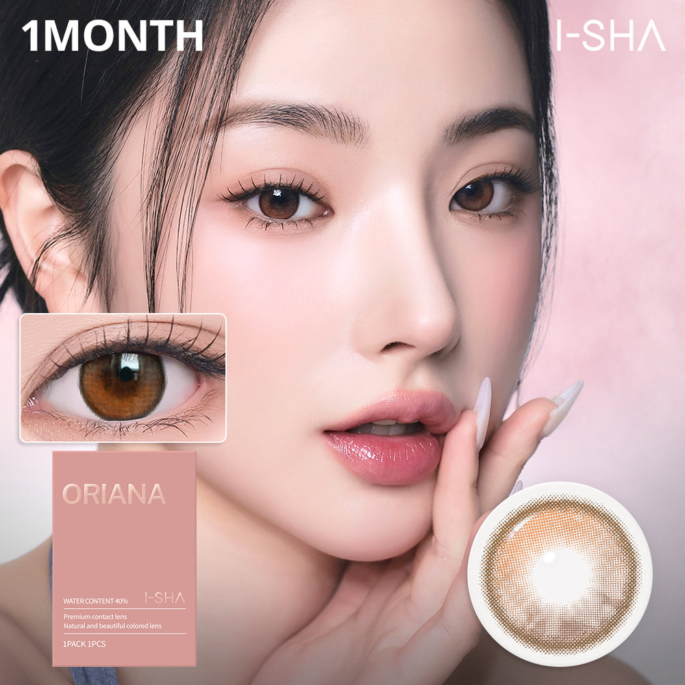 ORIANA Shade Brown 1Month - Korean Monthly Colored Contact Lenses